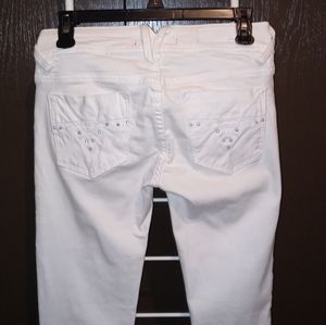 Vigoss White Denim Skinny Jeans | Color: White | Size: 3/27